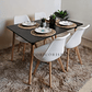 Comedor Mesa Rectangular Melamina 120x80cm + 4 Sillas Tulip - Miniatura 5