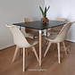 Comedor Mesa Rectangular Melamina 120x80cm + 4 Sillas Tulip - Miniatura 20