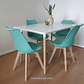 Comedor Mesa Rectangular Melamina 120x80cm + 4 Sillas Tulip - Miniatura 25