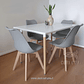 Comedor Mesa Rectangular Melamina 120x80cm + 4 Sillas Tulip - Miniatura 26