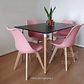 Comedor Mesa Rectangular Melamina 130 x 80 + 4 Sillas Tulip - Miniatura 17