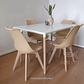 Comedor Mesa Rectangular Melamina 130 x 80 + 4 Sillas Tulip - Miniatura 21