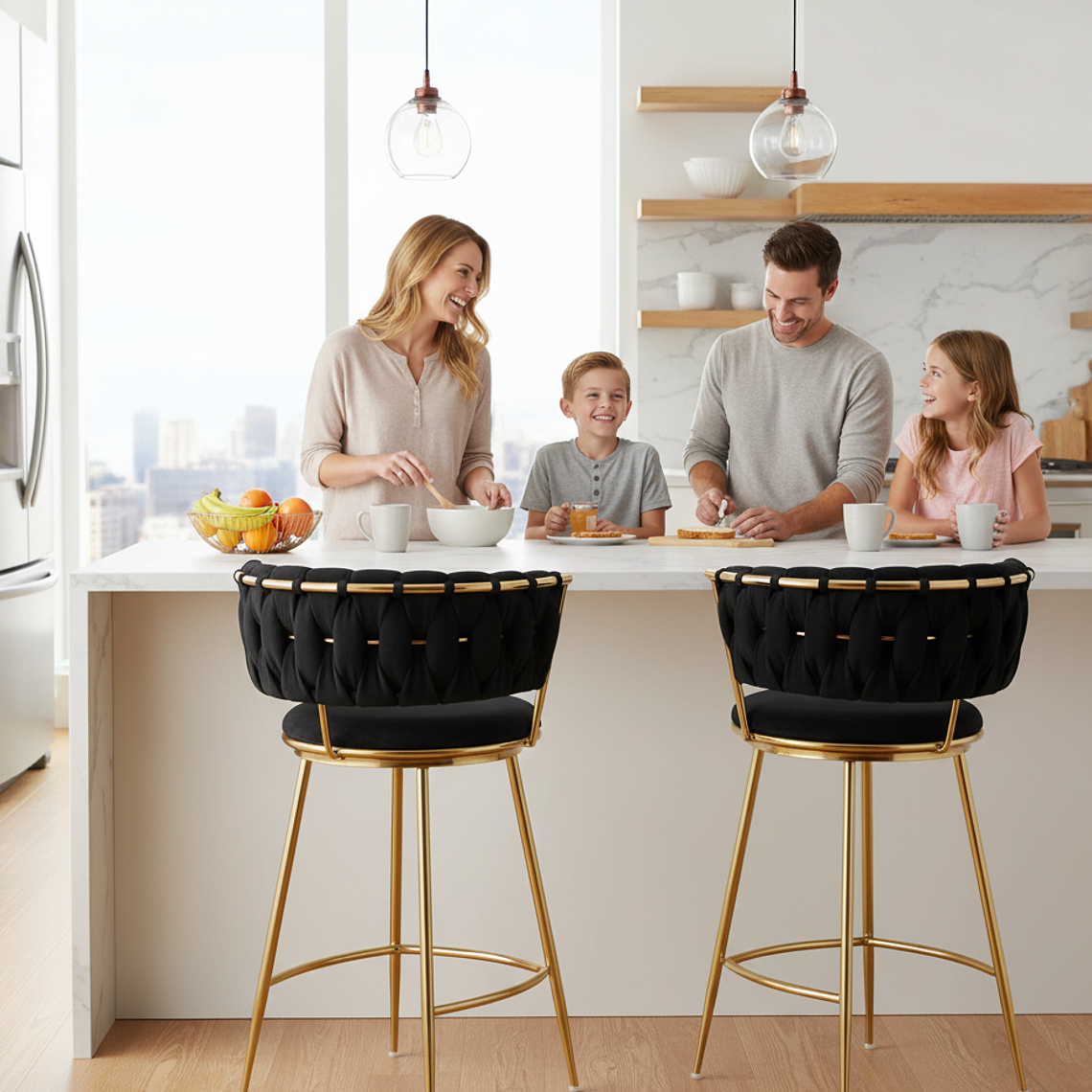 Pack 2 Taburetes Bar Queen Fijo 1