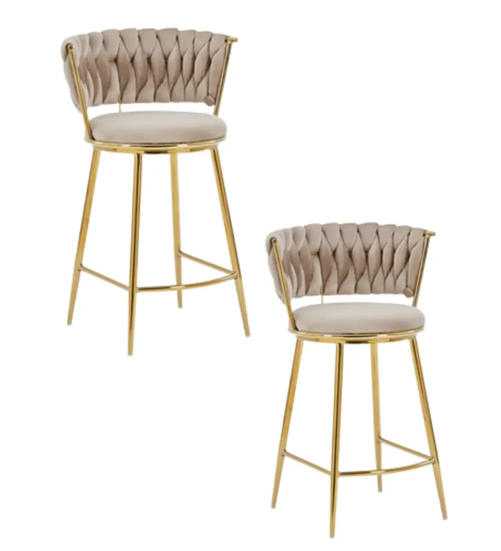 Pack 2 Taburetes Bar Queen Fijo