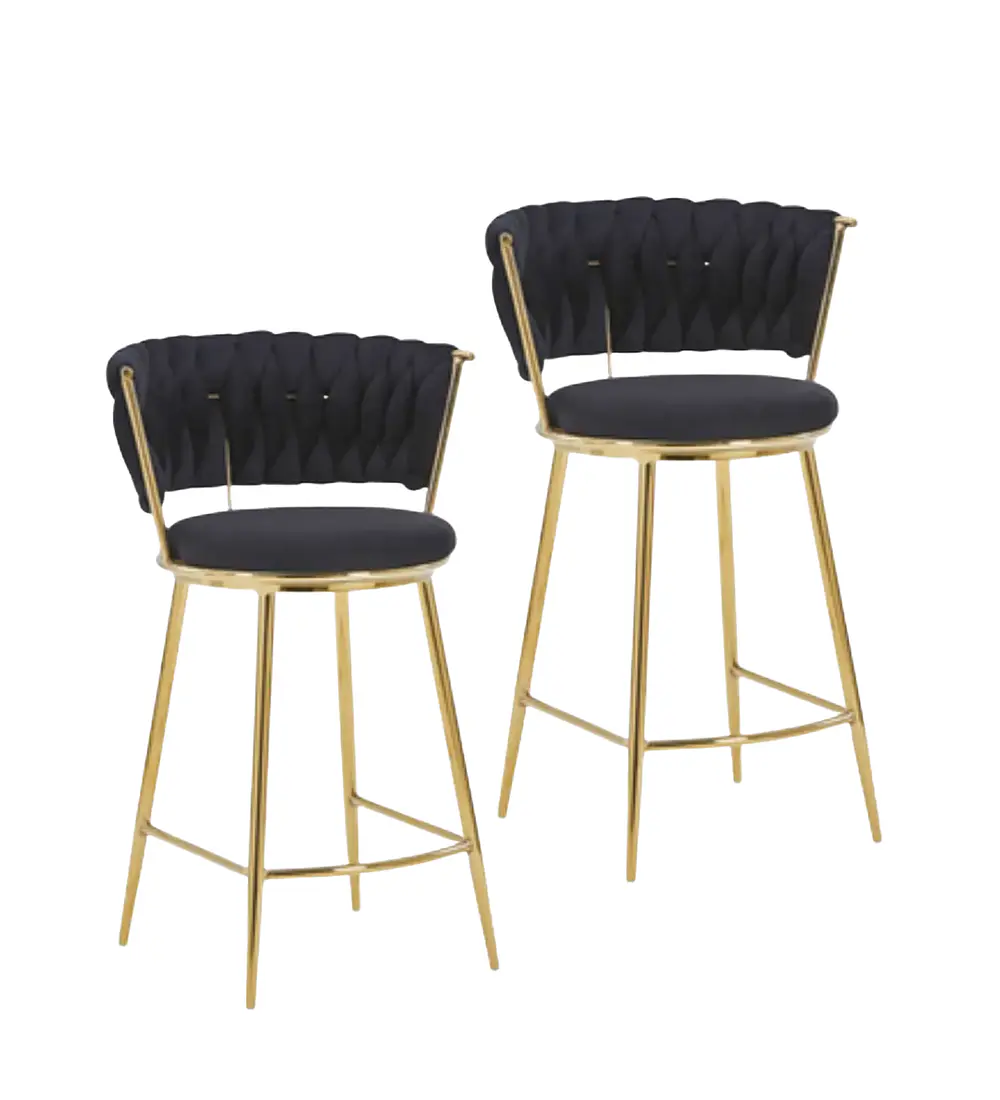 Pack 2 Taburetes Bar Queen Fijo