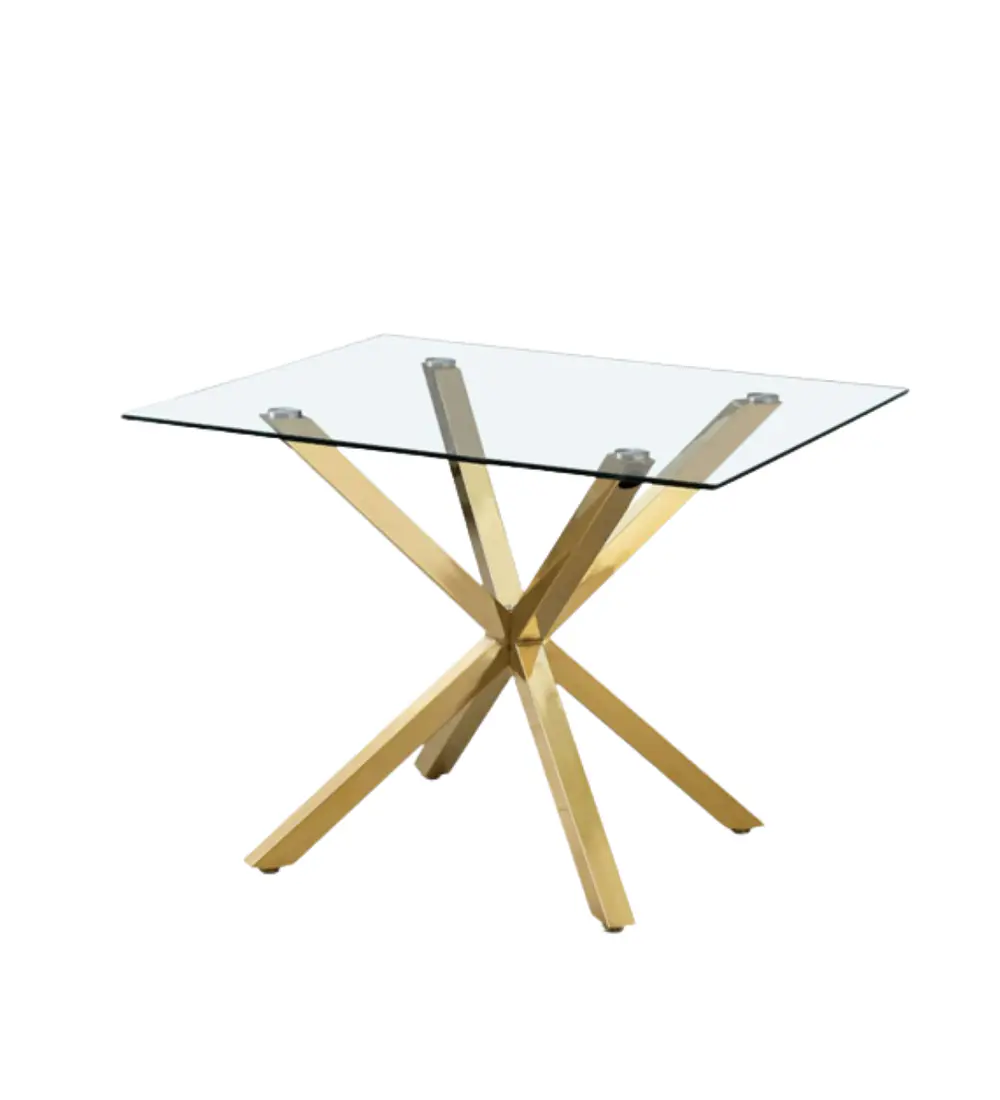 Mesa Madrid Gold Cuadrada 100x100 cm 