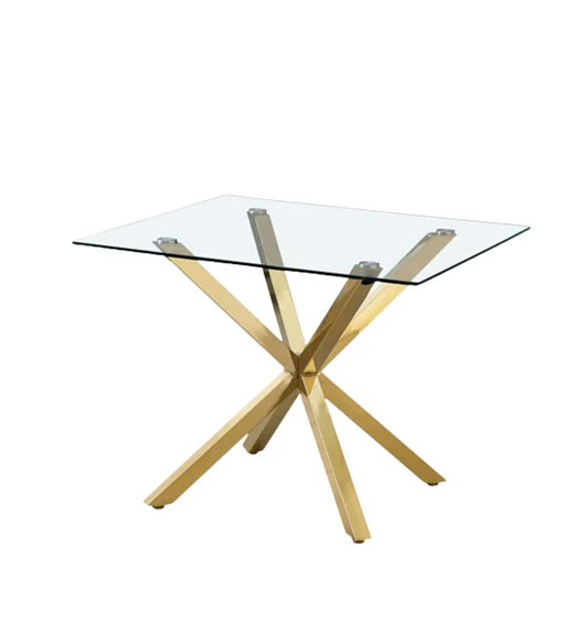 Mesa Madrid Gold Cuadrada 100x100 cm 
