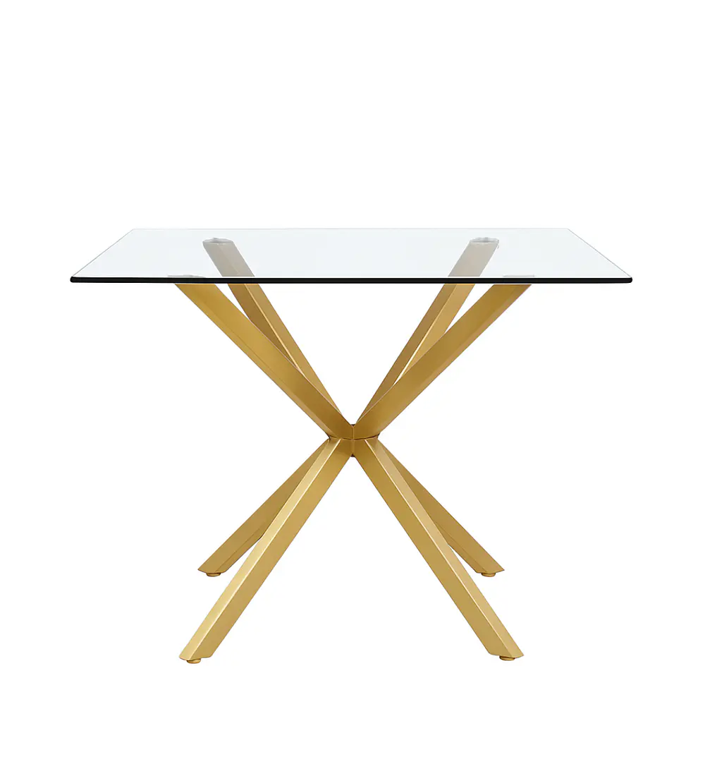 Mesa Madrid Gold Cuadrada 100x100 cm 