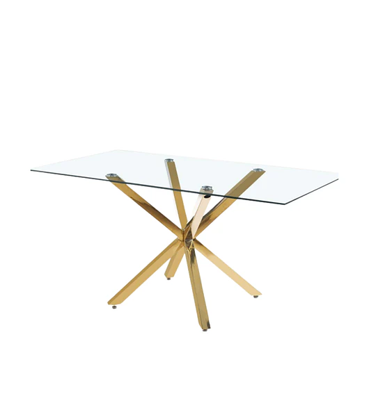 Mesa Madrid Gold Rectangular 