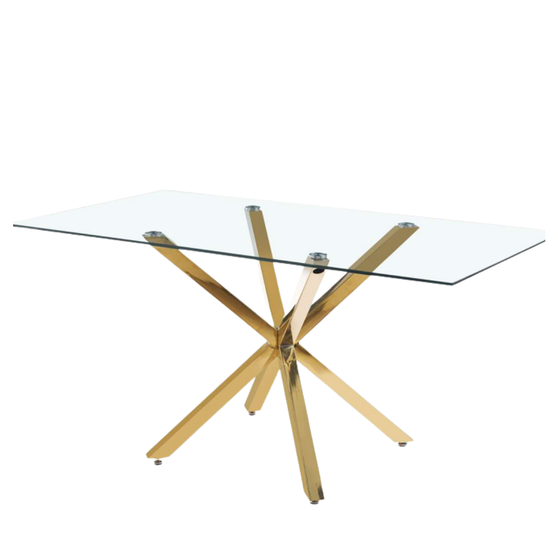 Mesa Madrid Gold Rectangular  1