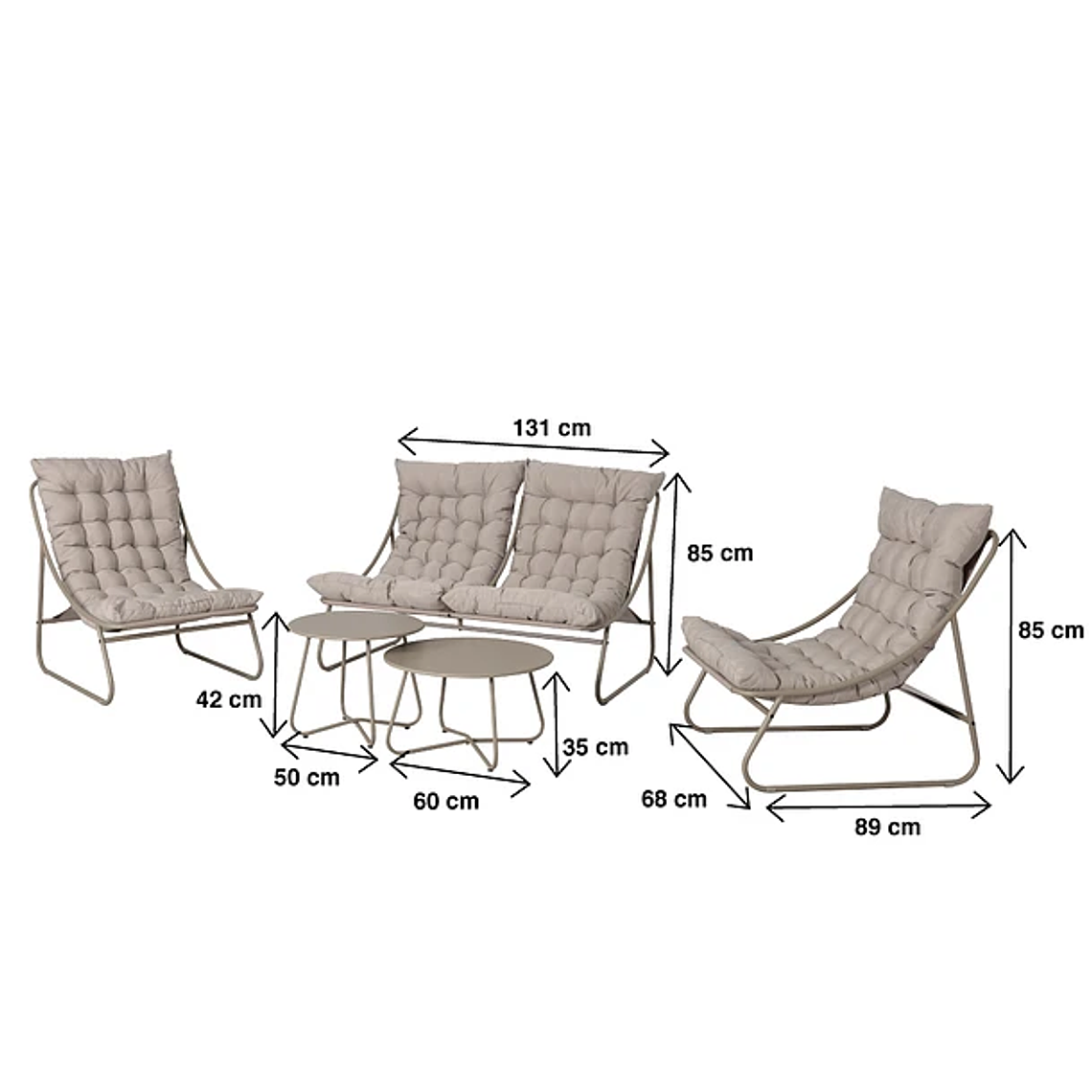 Set Arena 3 Sofás y 2 Mesas de Centro 6