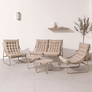 Set Arena 3 Sofás y 2 Mesas de Centro