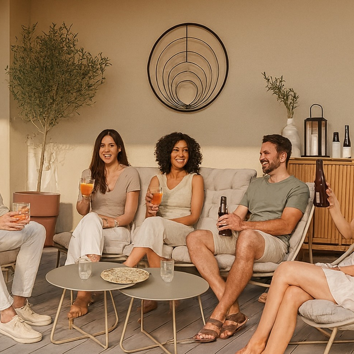 Set Arena 3 Sofás y 2 Mesas de Centro 4