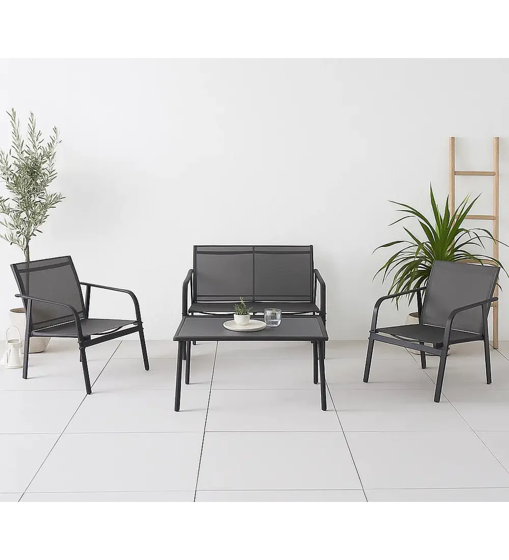 Set Aero 3 Sofás y 1 Mesa de Centro
