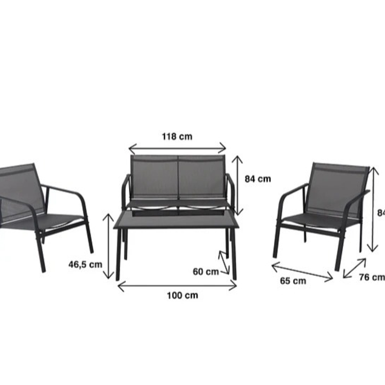 Set Aero 3 Sofás y 1 Mesa de Centro 7