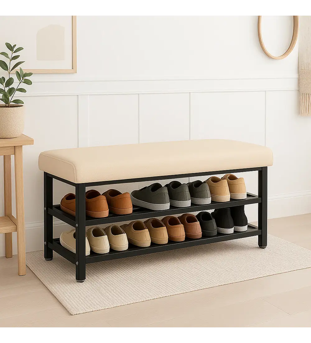 Zapatero con Asiento Confort Blanco