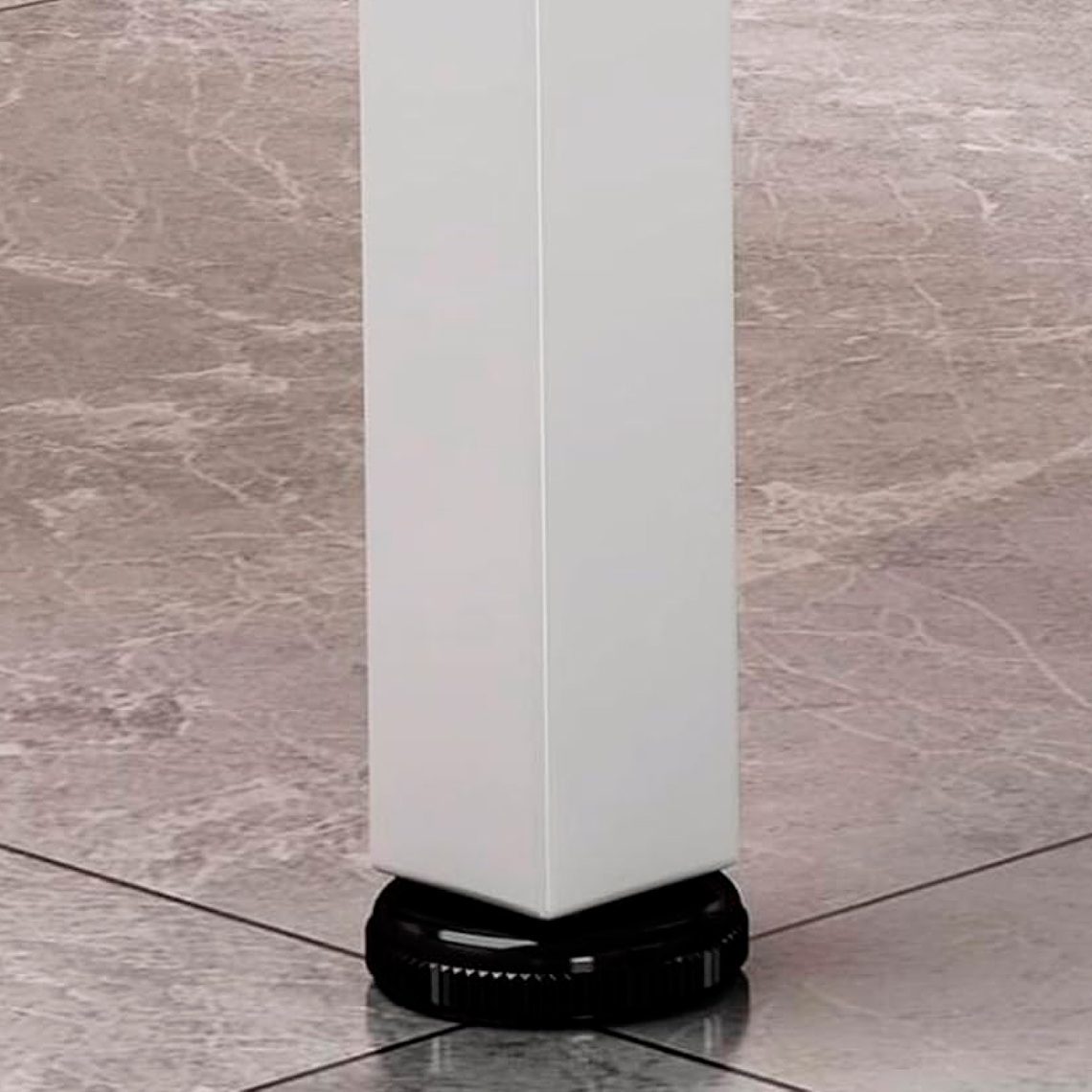 Mesa de Cocina Organizadora 2 Niveles Metal y Madera Clara - Blanca 4