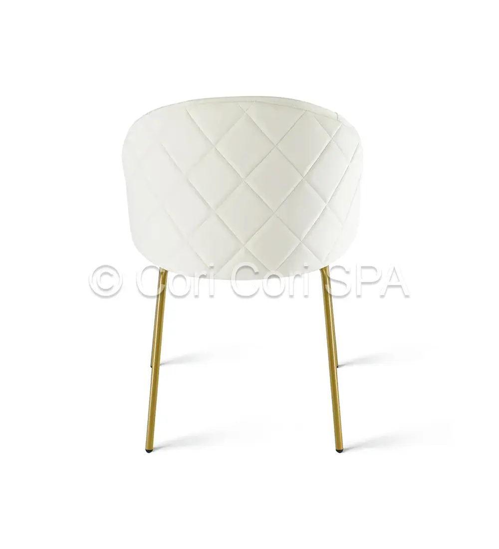 Comedor Warwick Dorada 120cm + 4 Sillas Bread Gold 