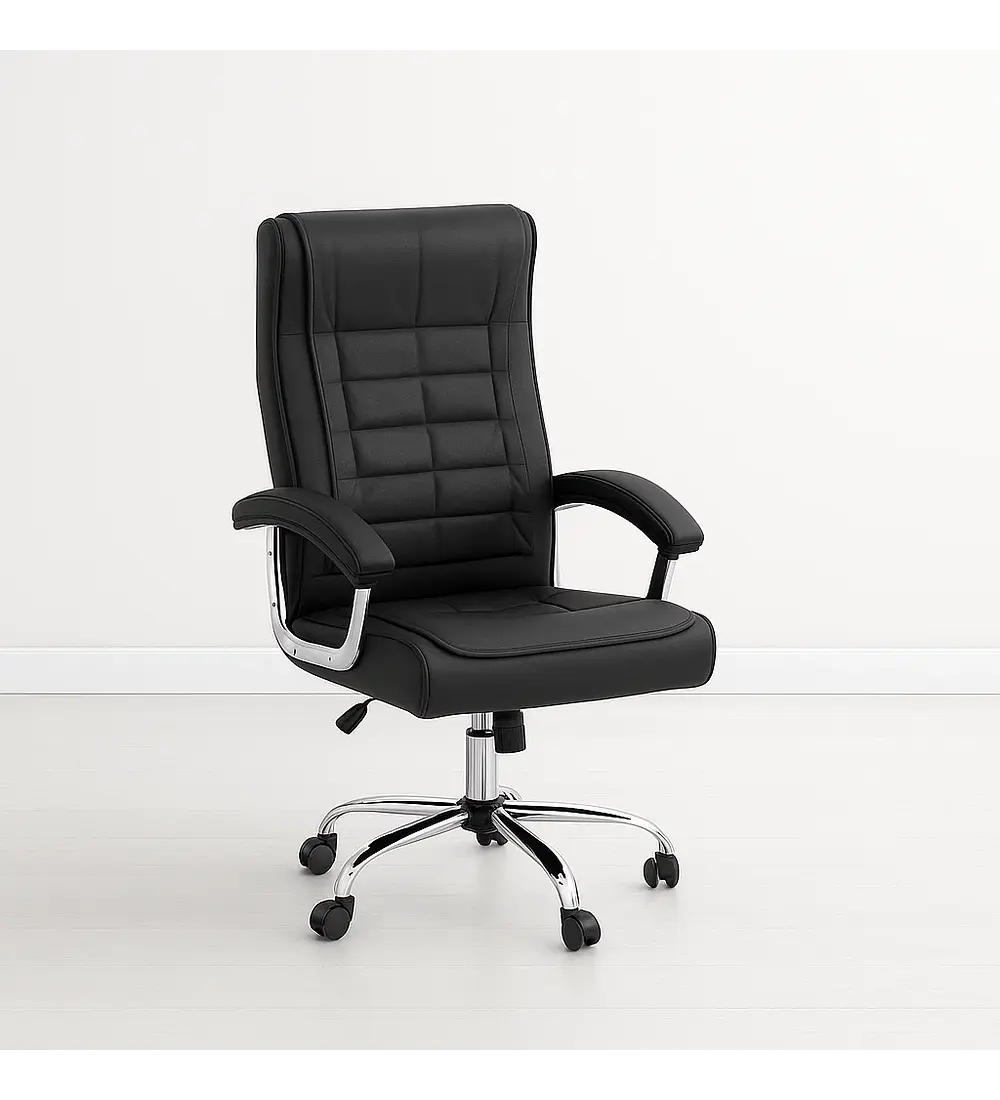 Silla Toscana Ejecutiva de Oficina - Negro
