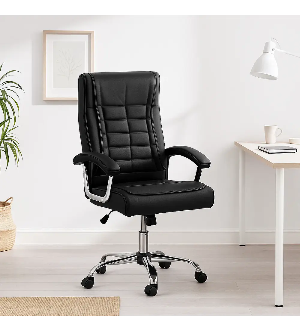 Silla Toscana Ejecutiva de Oficina - Negro