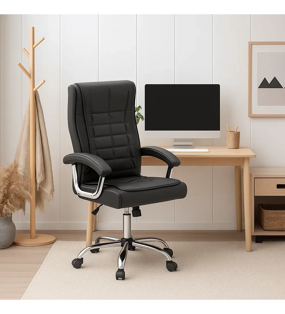 Silla Toscana Ejecutiva de Oficina - Negro