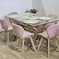 Comedor Medlock 140x90cm + 6 Sillas Mariposa Velvet  - Miniatura 4
