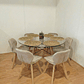 Comedor Eames Vidrio 120cms + 6 Sillas Mariposa Velvet - Miniatura 5