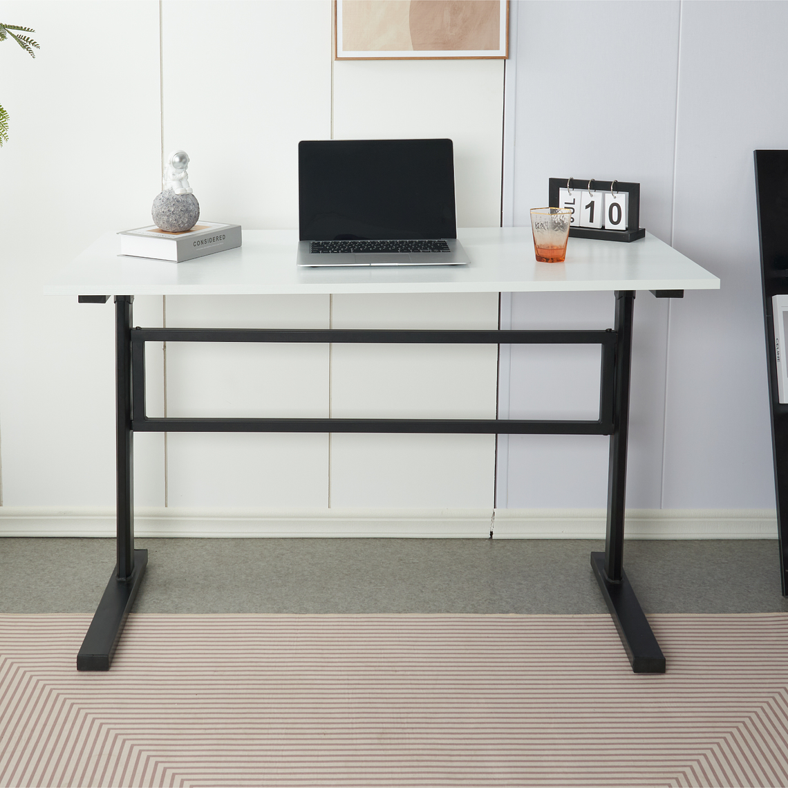 2da Mano.- Escritorio de Trabajo con Altura Regulable Standing desk - Blanco 2