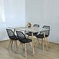 Comedor Rubi 120x80cm + 4 Sillas Tulip Mesh - Miniatura 6