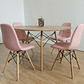 Comedor Mesa Wood 120cm + 4 Sillas Eames Capitonne - Miniatura 1
