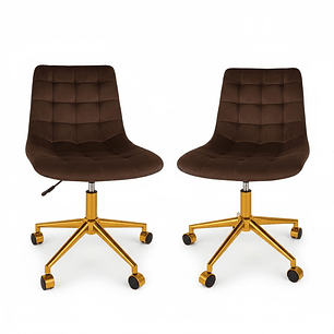 Pack 2 Sillas Capitonne Top Gold de Escritorio