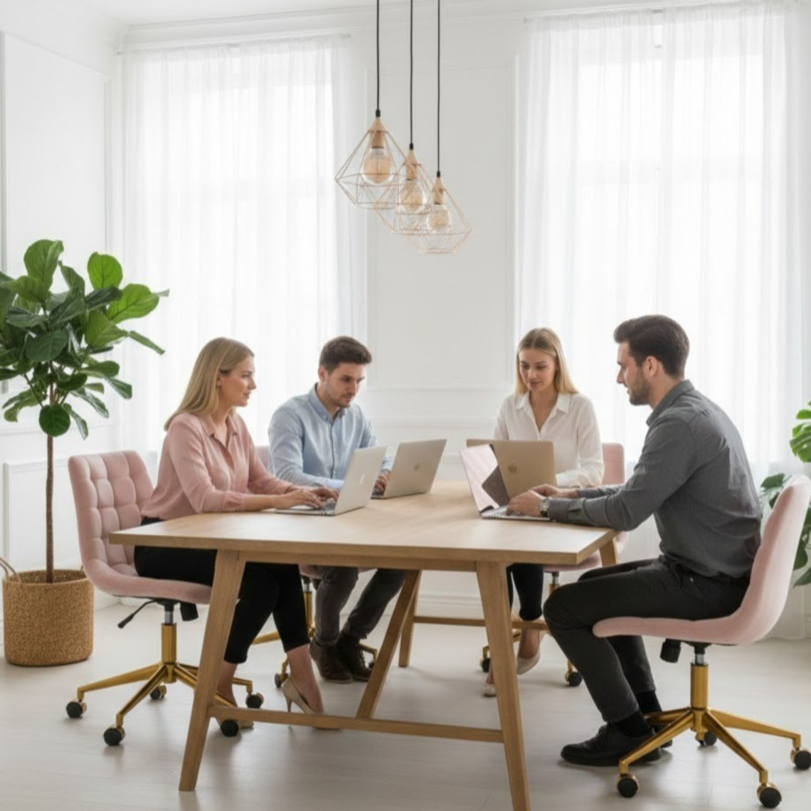 Pack 2 Sillas Capitonne Top Gold de Escritorio 12