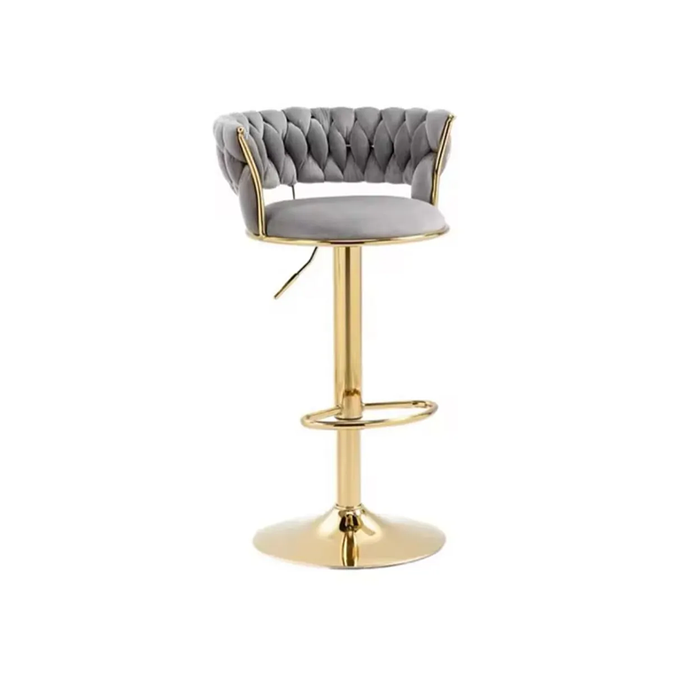 Taburete Queen Velvet Gold 14