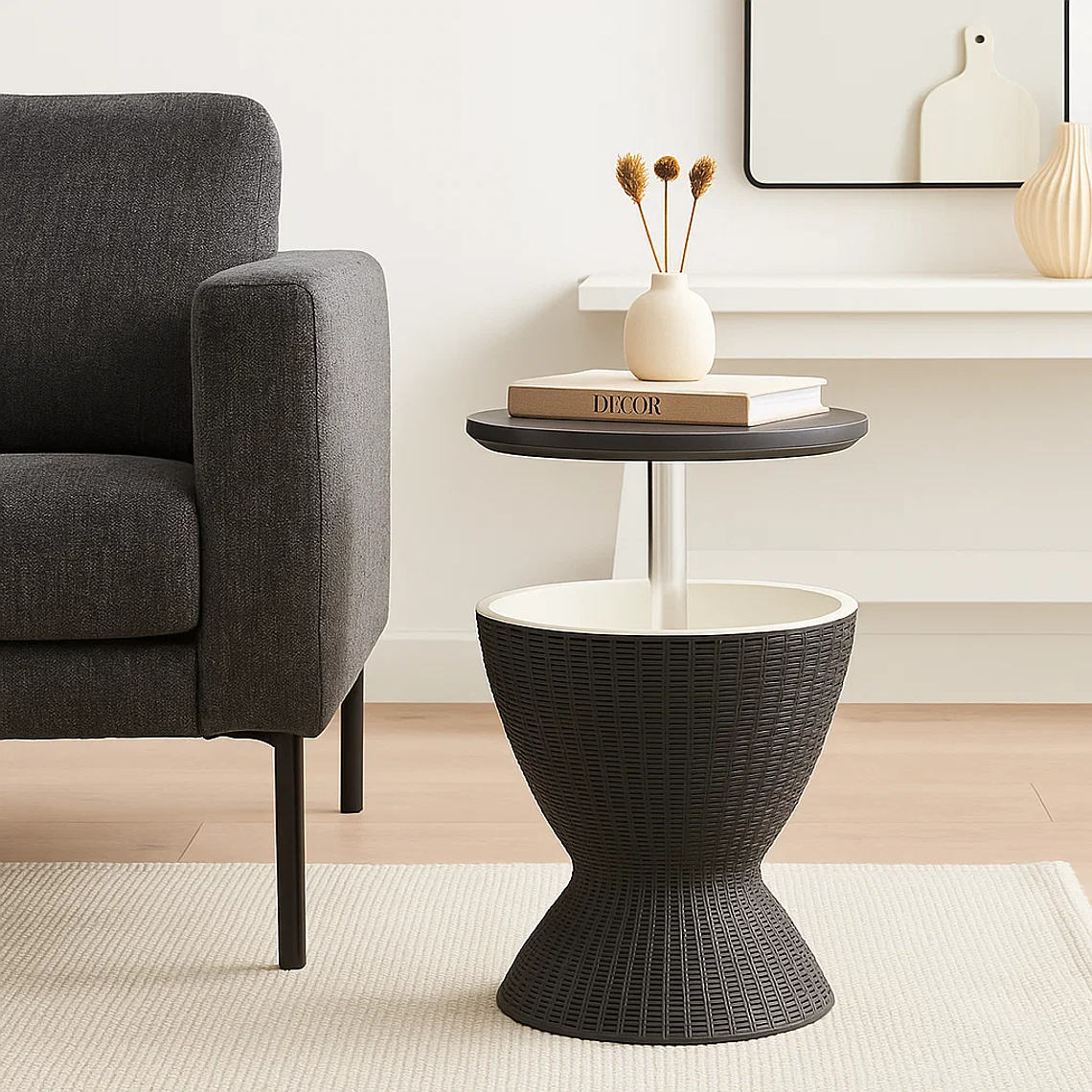 Mesa Alta Nami Outdoor Multifuncional de Rattan Sintético 4