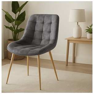 Silla Capitonne Top Vintage Gold 