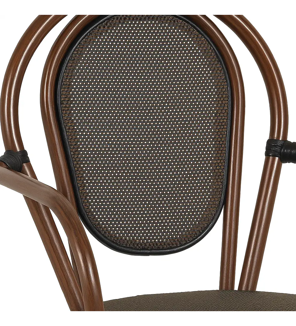 Silla Provence Parisina Rattan con Reposabrazos