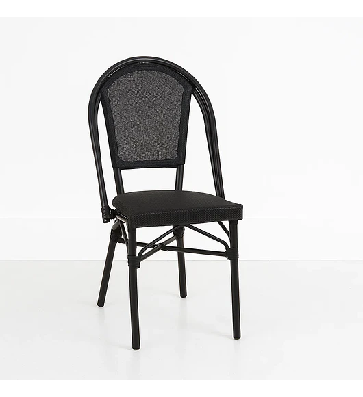 Silla Bistro Parisina Textileno - Negro