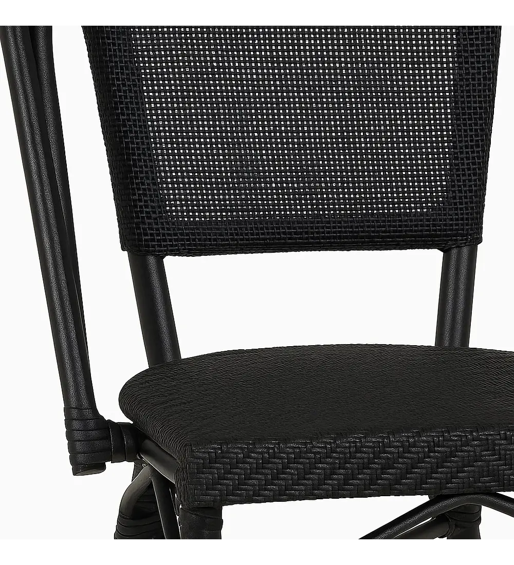 Silla Bistro Parisina Textileno - Negro