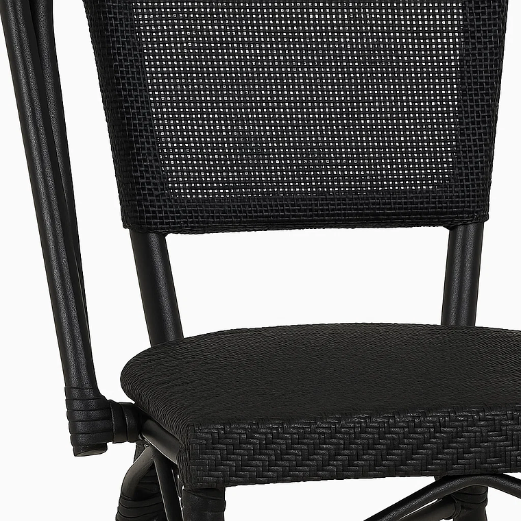 Silla Bistro Parisina Textileno - Negro 4