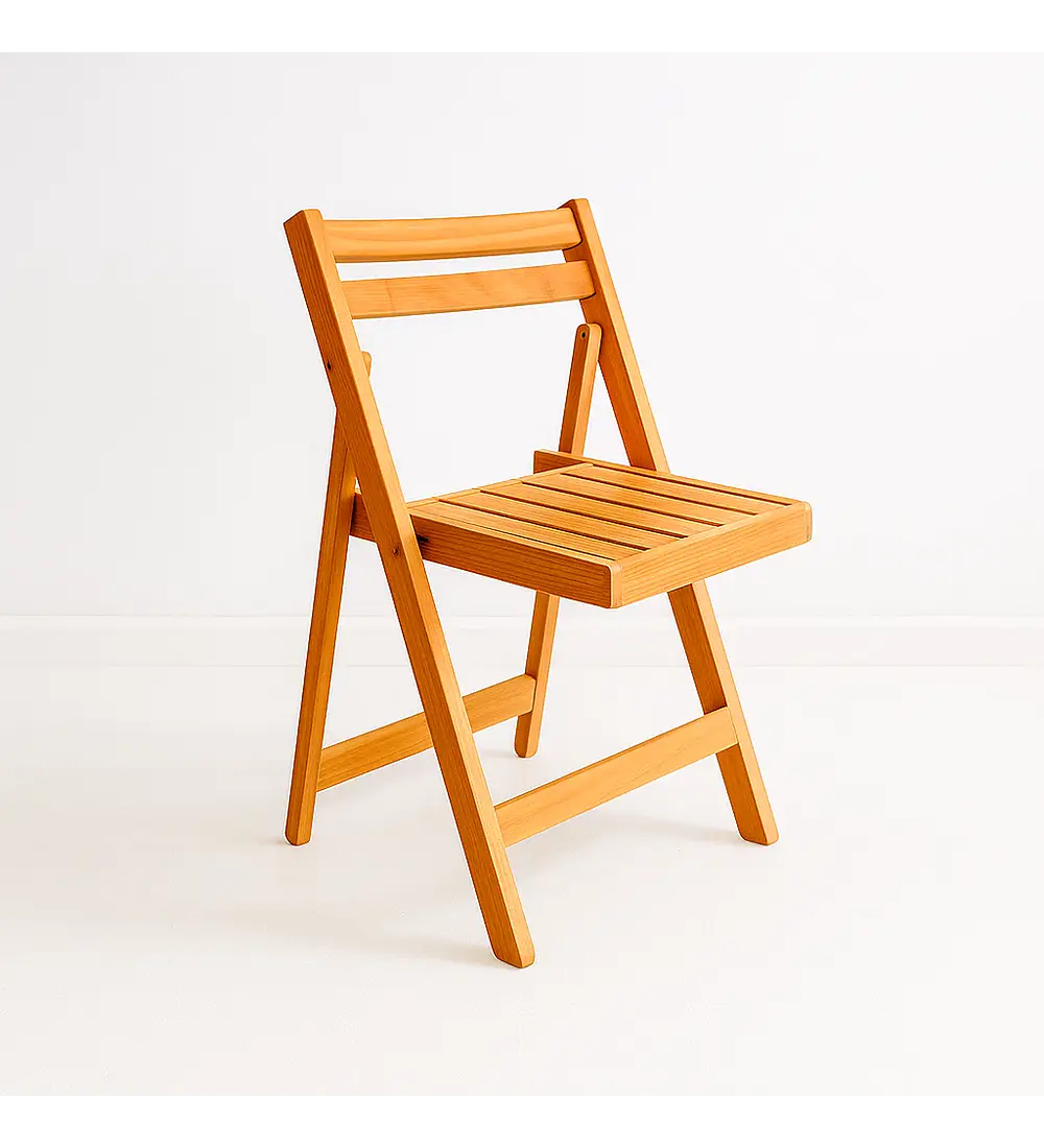 Silla Duna Plegable de Madera Natural