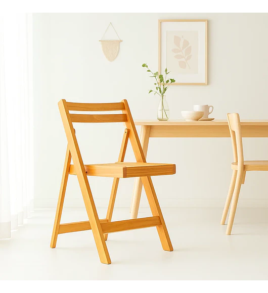 Silla Duna Plegable de Madera Natural