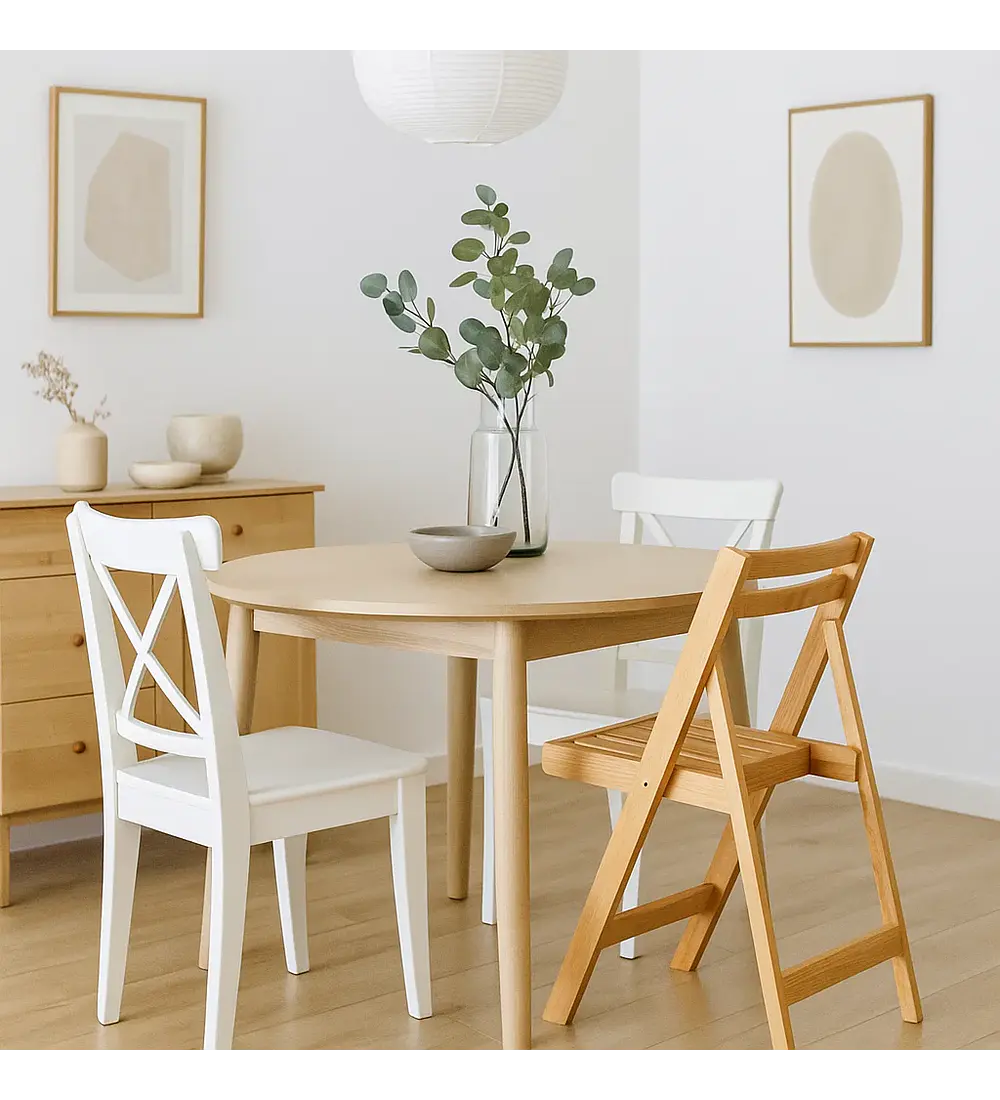 Silla Duna Plegable de Madera Natural