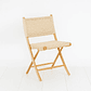 Silla Nido Plegable de Madera Rattan Natural - Miniatura 2