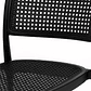 Silla de Restaurant o Terraza Comedor Hoffman Enrejada - Negra Completa - Miniatura 3