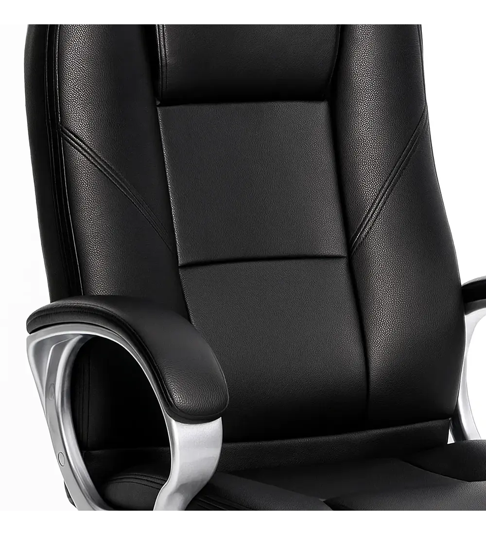 Silla de Oficina Ejecutiva Magnus Cuero Sintético - Negro