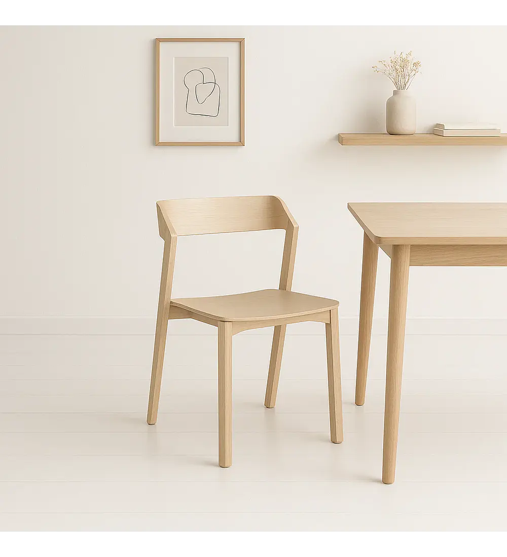 Silla de Comedor Madera Rover Viena Natural
