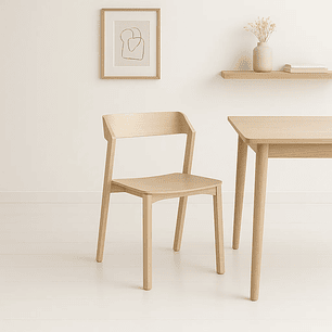 Silla de Comedor Madera Rover Viena Natural