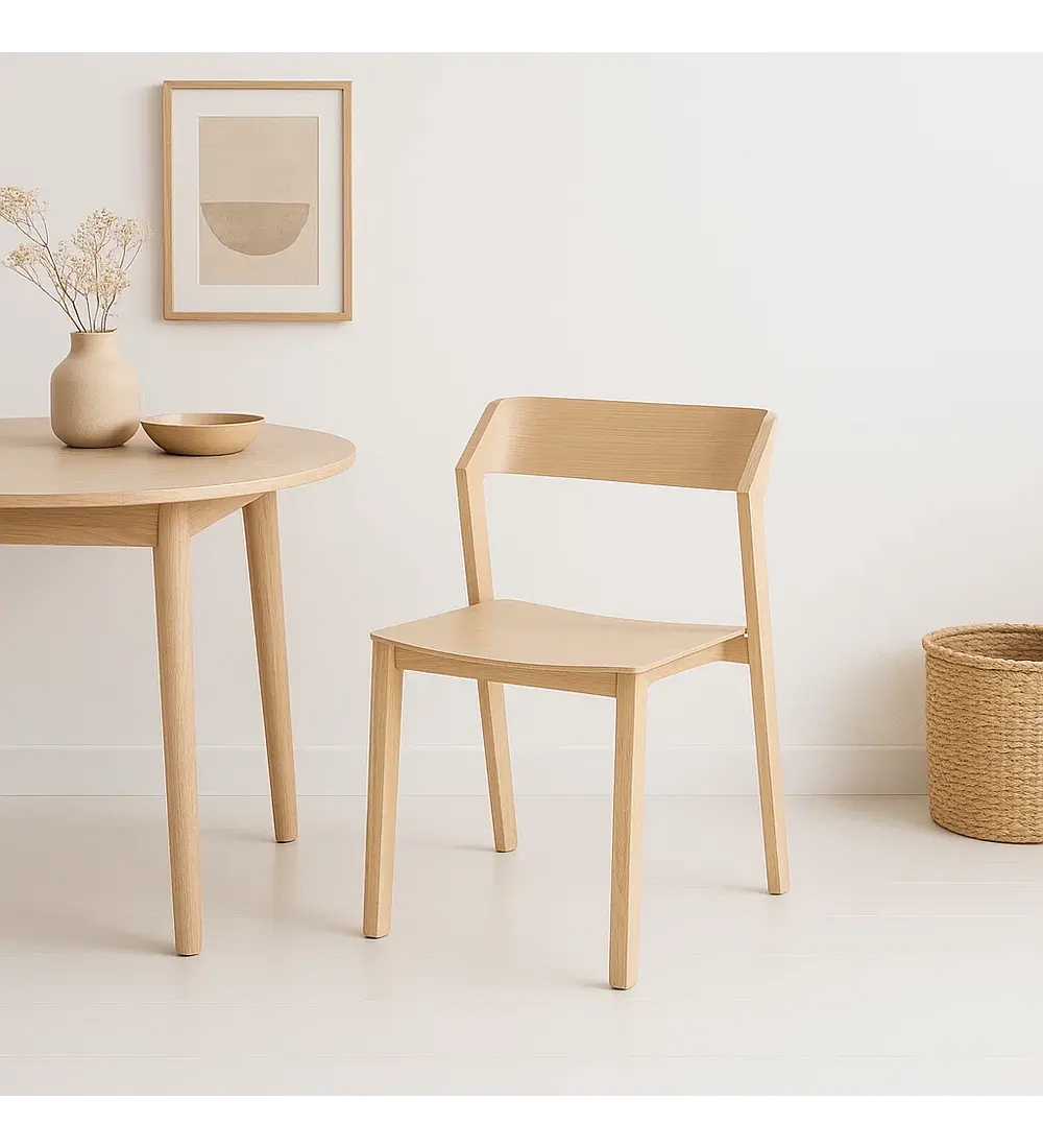 Silla de Comedor Madera Rover Viena Natural