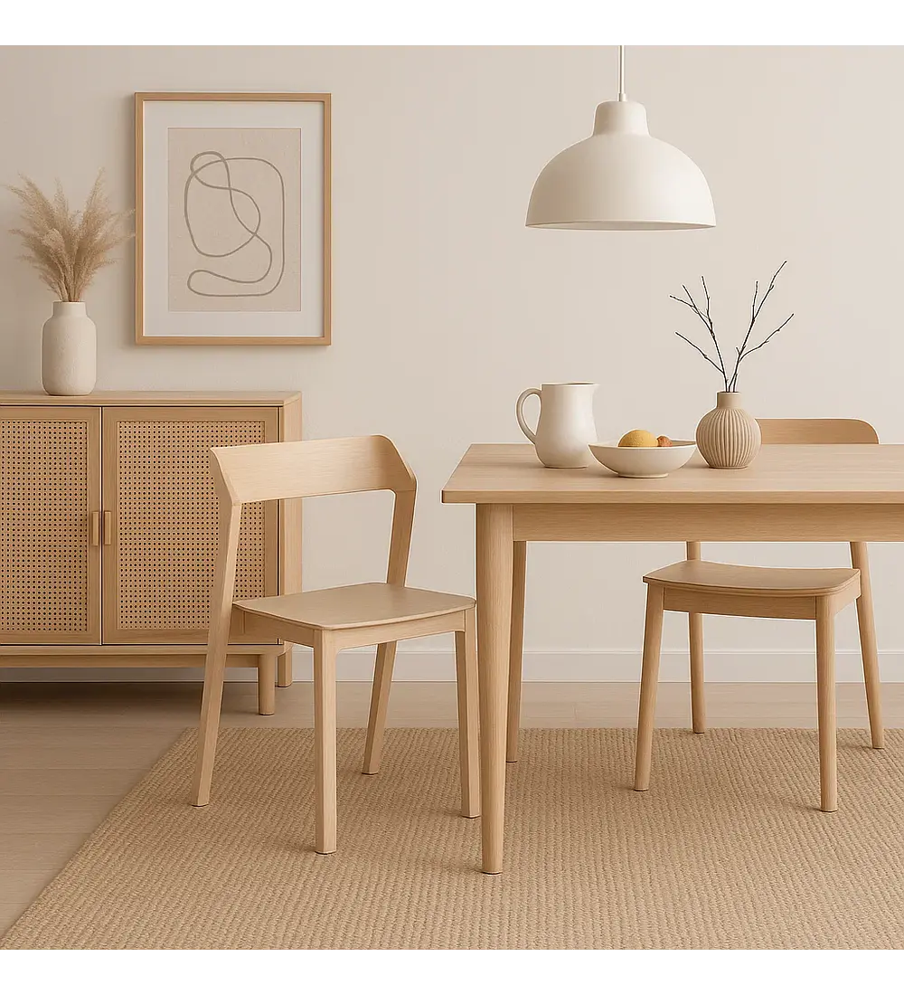 Silla de Comedor Madera Rover Viena Natural