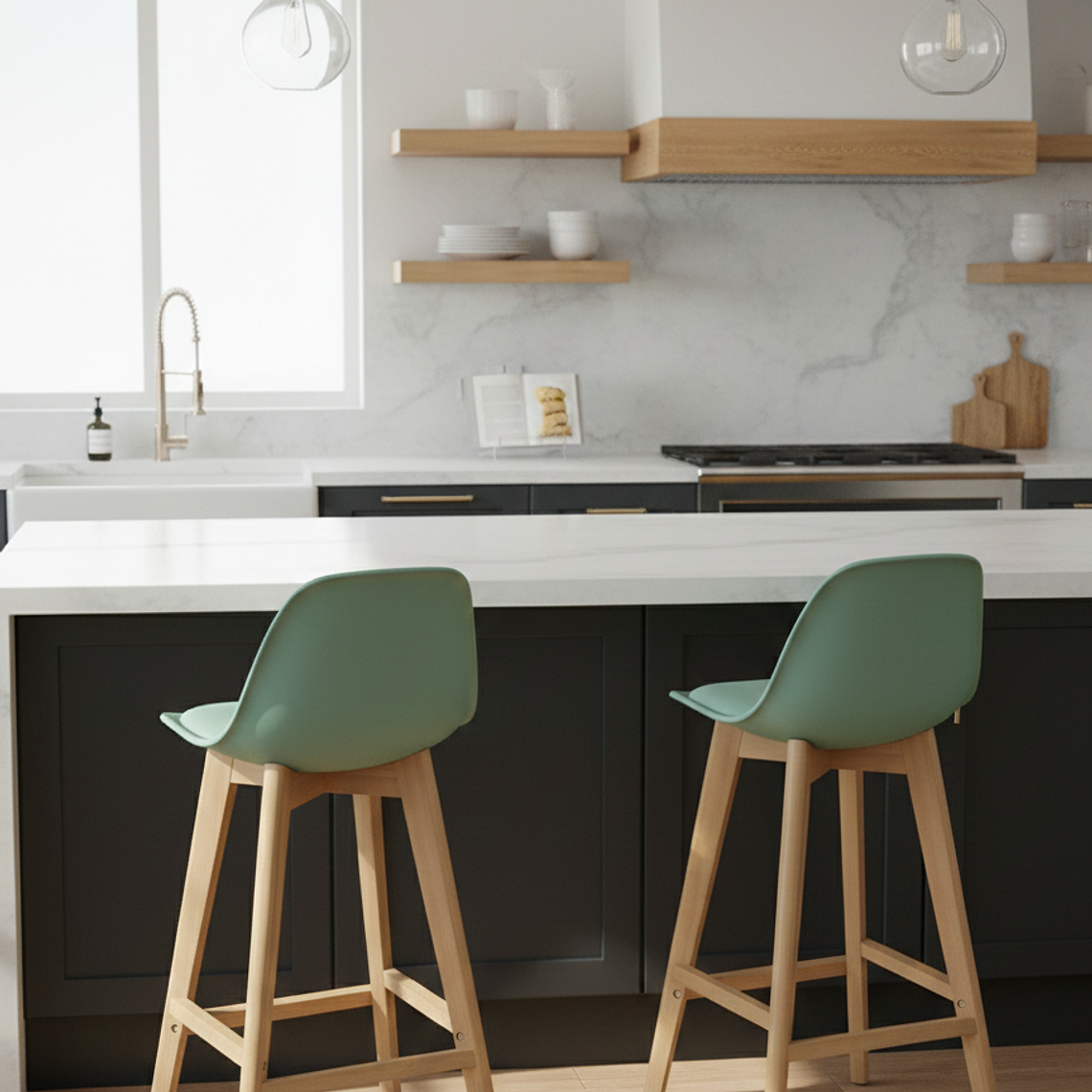 Pack 2 Taburetes Tulip 65cms 4